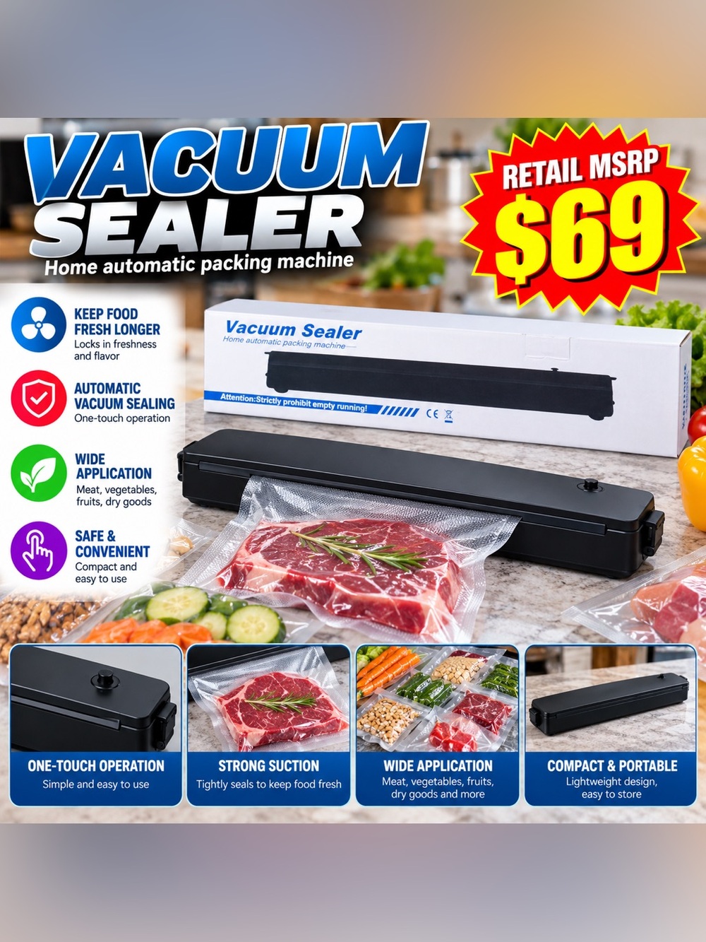 KITCHEN VACUUM SEALER